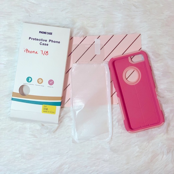 ✨NEW: Blue iPhone 7 / 8 cover | iPhone 7 / 8 cover with tempered glass screen - Picture 7 of 9